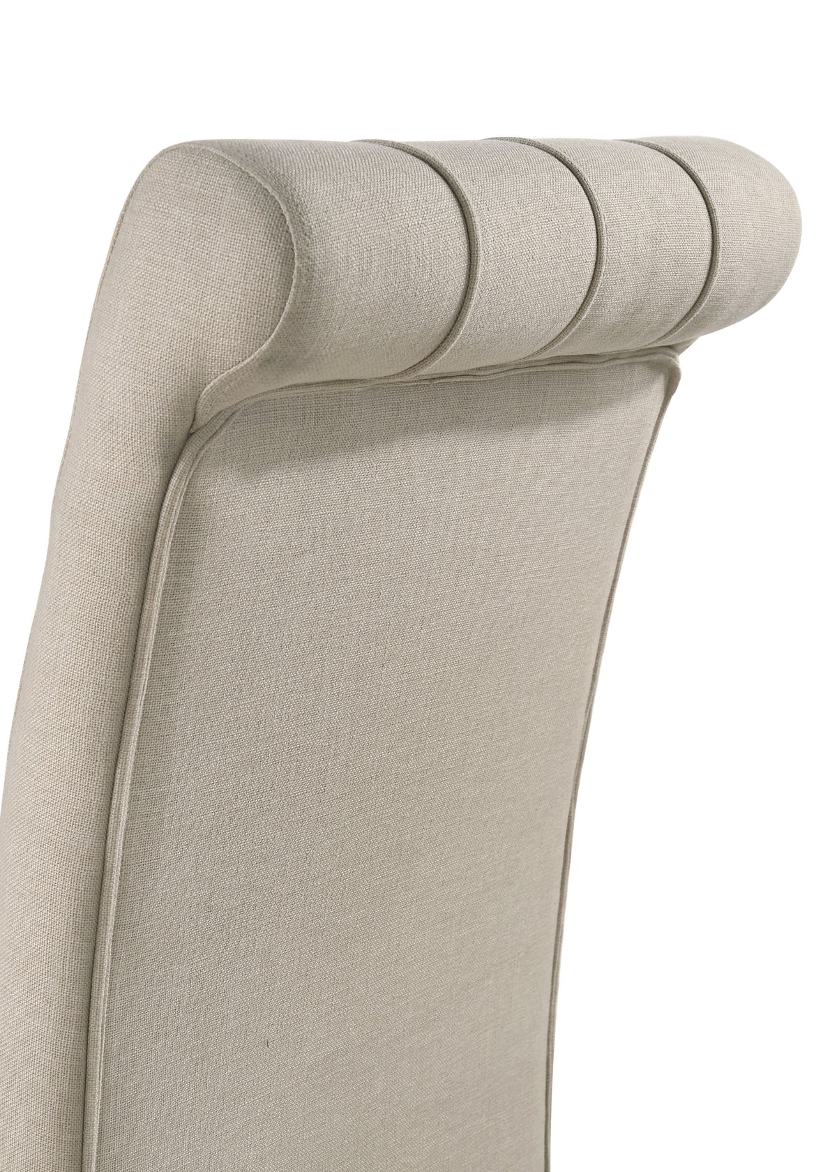 Alana Button-Tufted Dining Side Chairs, Set of 2 - Beige Linen-Like Fabric with Copper Nailhead Trim – view 10