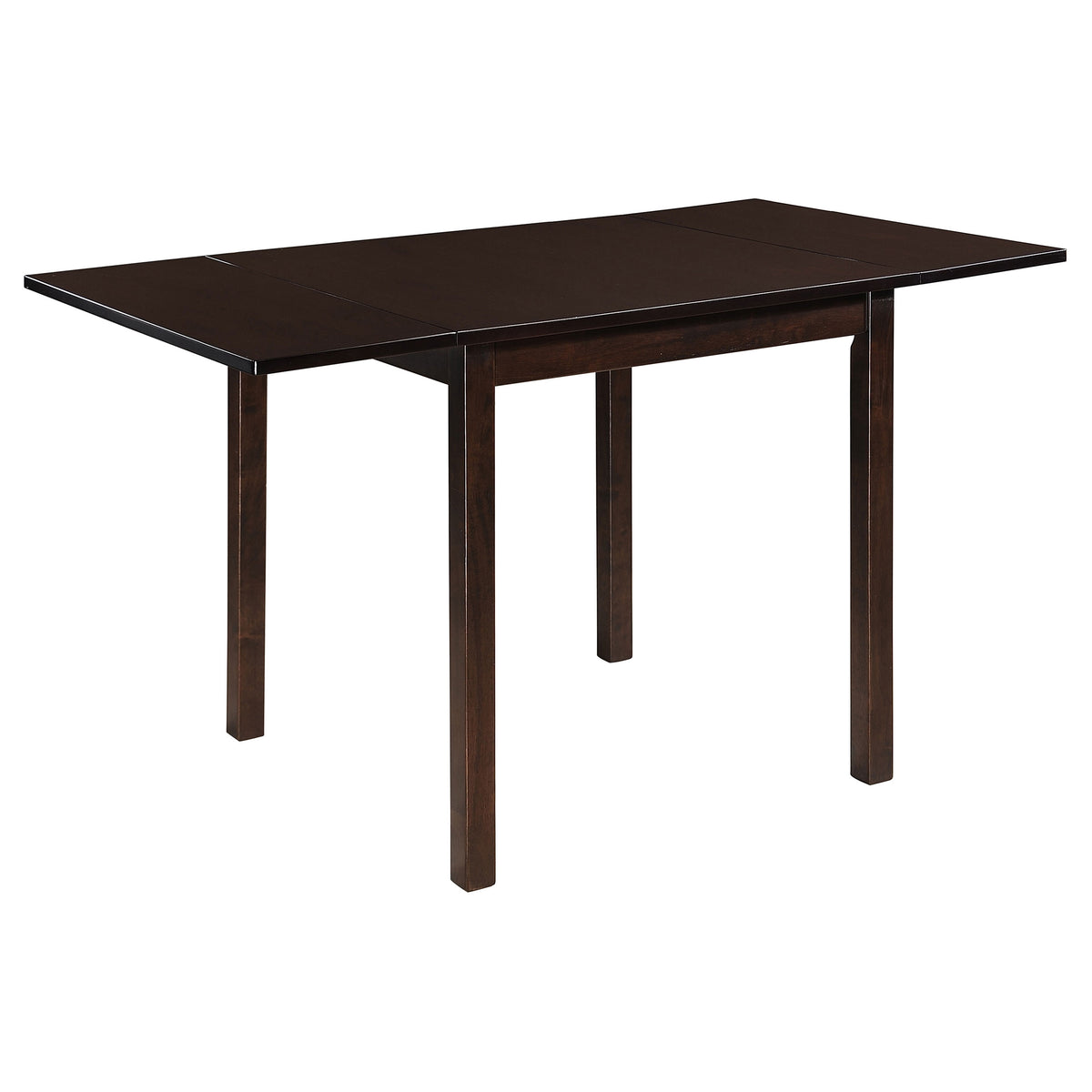 Kelso Drop-Leaf Dining Table & 3-Piece Set - Lattice-Back Chairs, Cappuccino Finish with Beige Seats – view 16