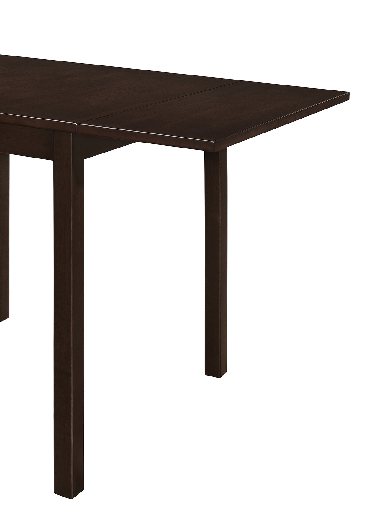 Kelso Drop-Leaf Dining Table & 3-Piece Set - Lattice-Back Chairs, Cappuccino Finish with Beige Seats – view 11