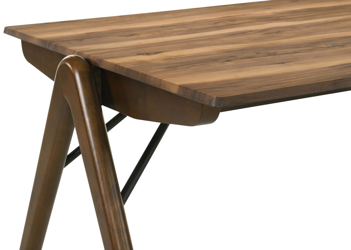 Randolph 79" Rectangular Dining Table & Sets - Sheesham-Look Smart Top with Butterscotch Turtle-Back Chairs – view 10