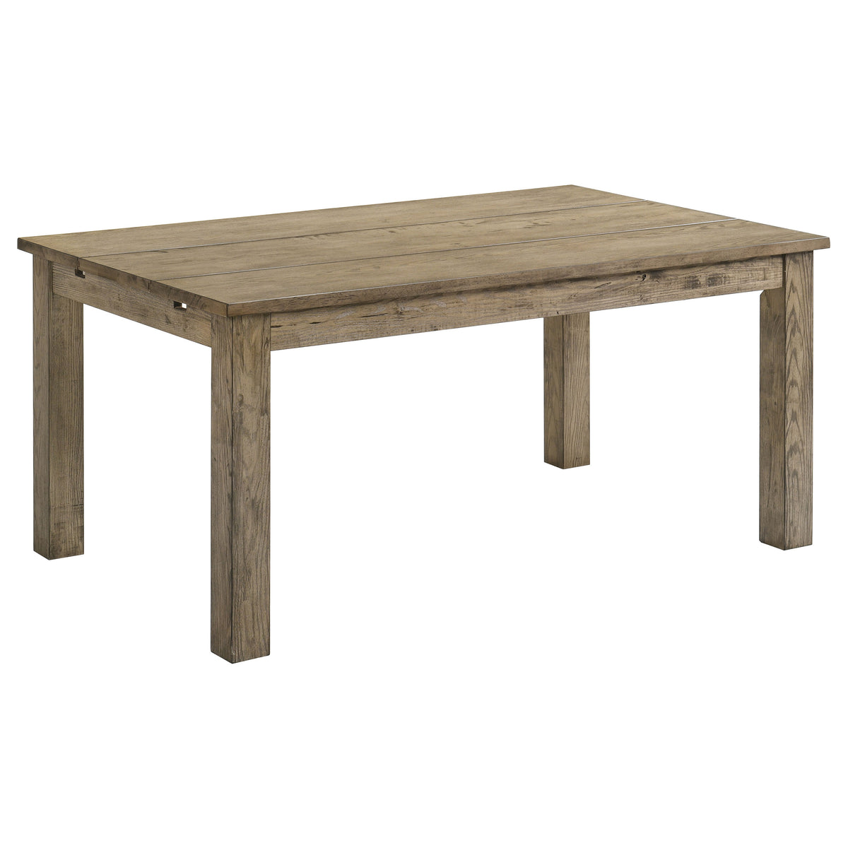Cardova 87" Solid Wood Extension Dining Table & Sets - Rustic Vineyard Oak with Ladder-Back Chairs & Bench – view 8