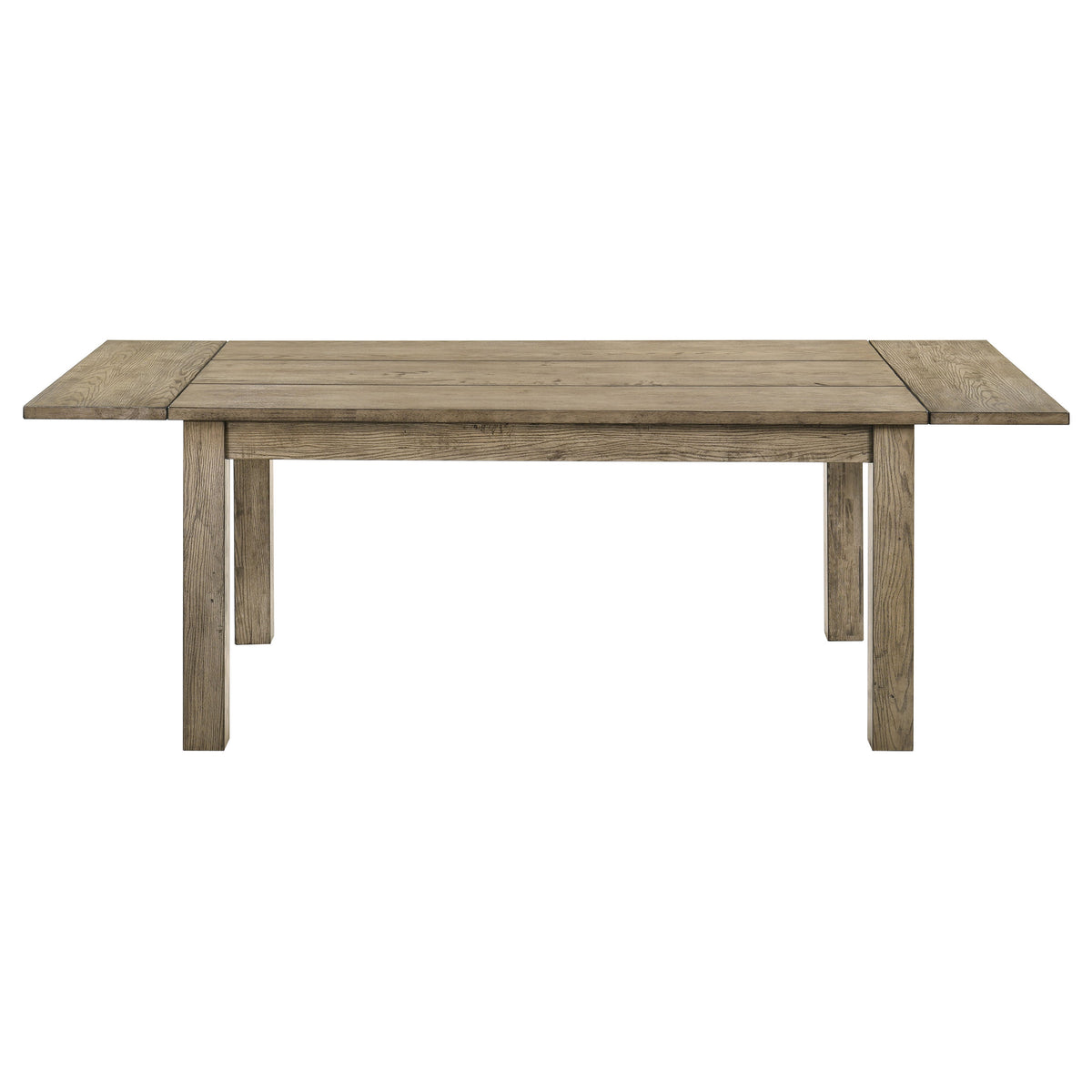 Cardova 87" Solid Wood Extension Dining Table & Sets - Rustic Vineyard Oak with Ladder-Back Chairs & Bench – view 9