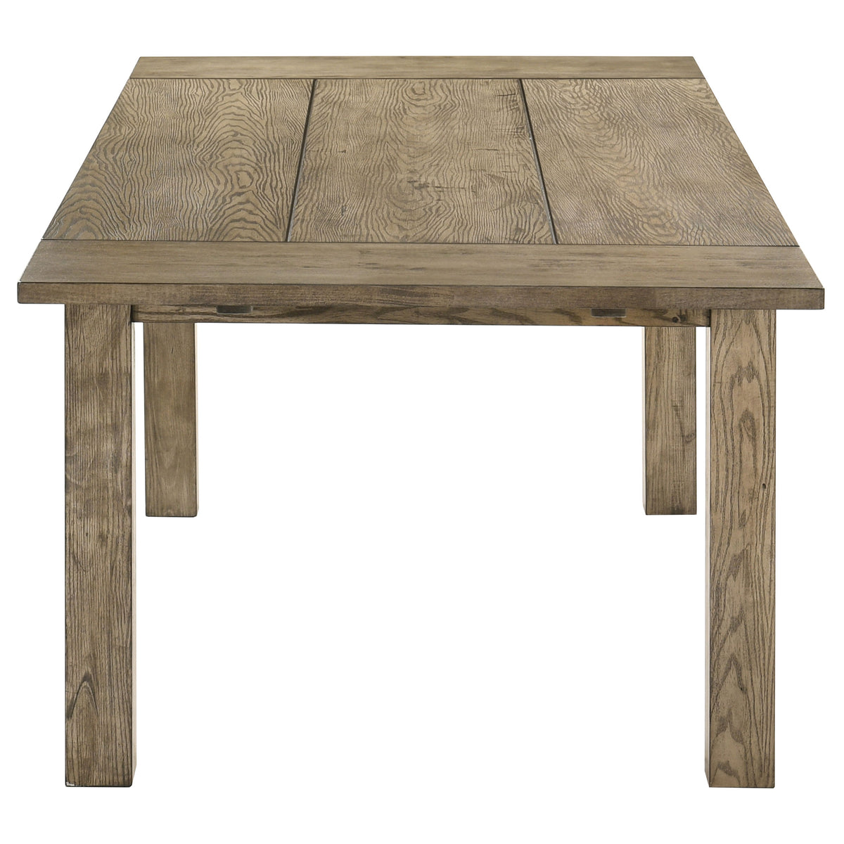 Cardova 87" Solid Wood Extension Dining Table & Sets - Rustic Vineyard Oak with Ladder-Back Chairs & Bench – view 11