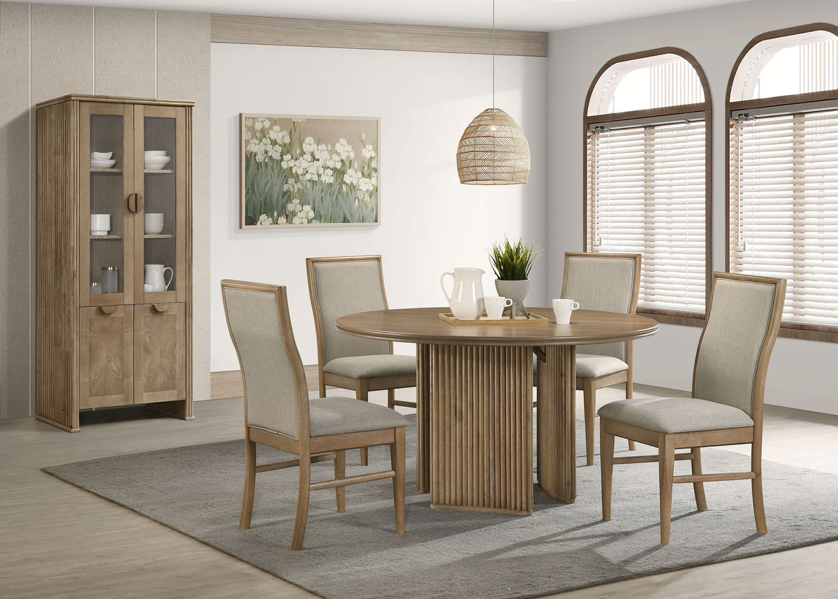 Adina Round Pedestal or Extension Dining Table & Sets โ View 23