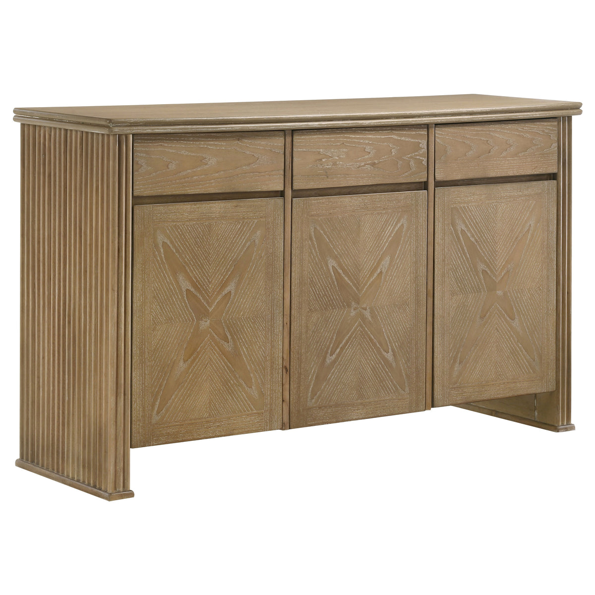 Adina Round Pedestal or Extension Dining Table & Sets - 59" Sideboard