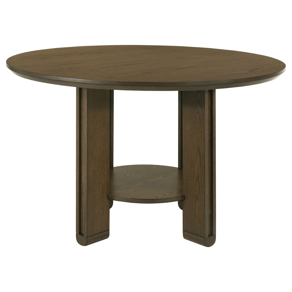Ottowa Dining Collection - 47" Round Table with Shelf or 71" Rectangular Table & Upholstered Chairs in Brown – view 7