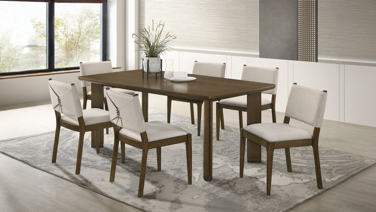 Ottowa Dining Collection - 7pcs- Rectangular Table + 6 Side Chairs