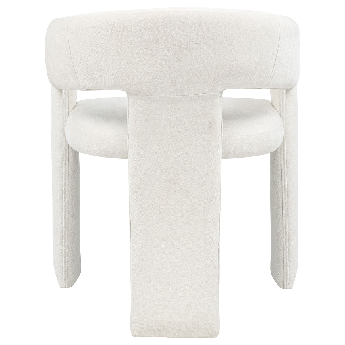 Carlow Sculptural Upholstered Dining Arm Chairs - Wraparound Back in Black or White, Set of 2 – view 19