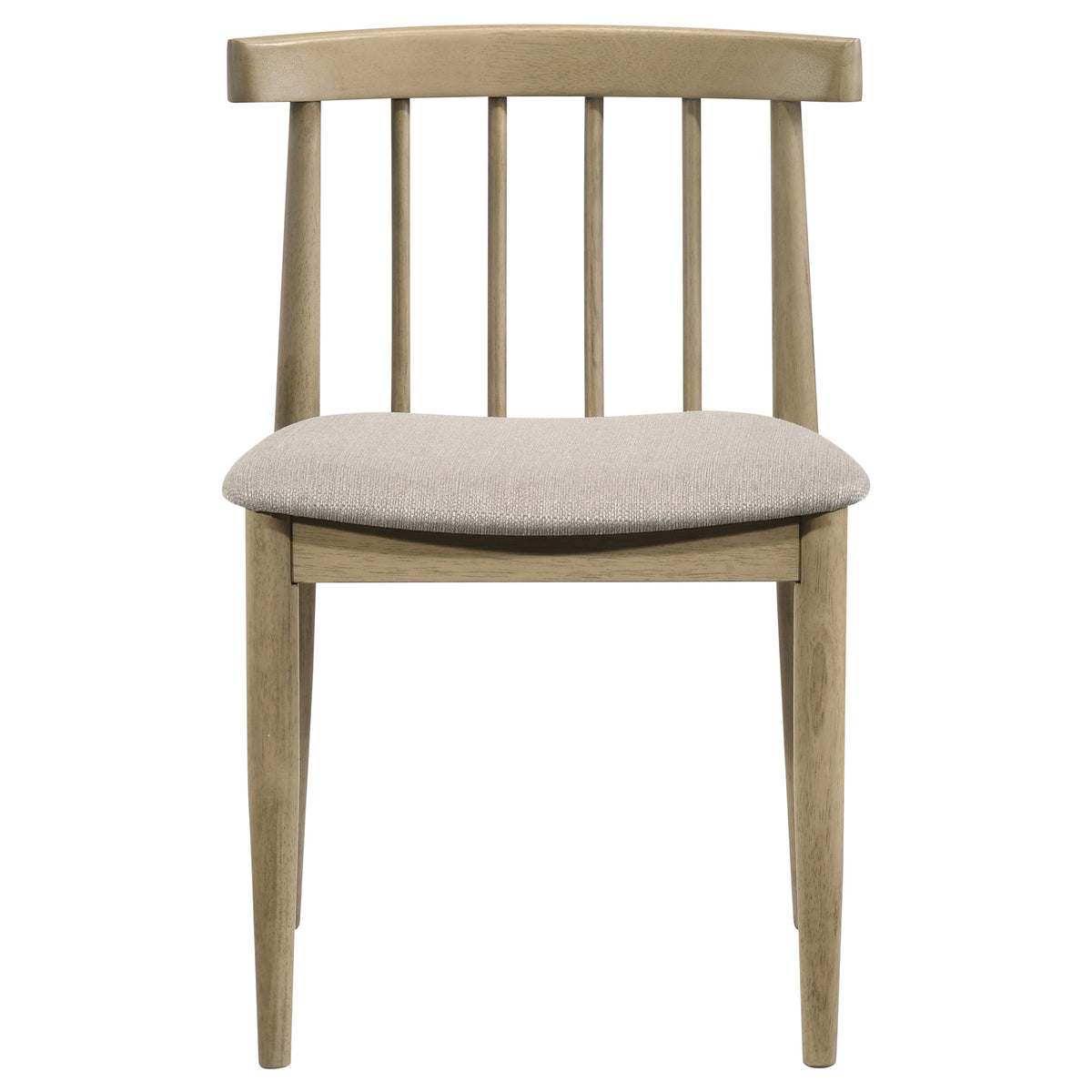 Cullen Mid-Century Spindle Back Dining Chairs (Set of 2) - Wheat Upholstered Seat, Natural Oak or Walnut – view 5