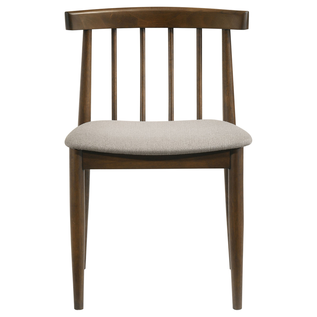 Cullen Mid-Century Spindle Back Dining Chairs (Set of 2) - Wheat Upholstered Seat, Natural Oak or Walnut – view 16