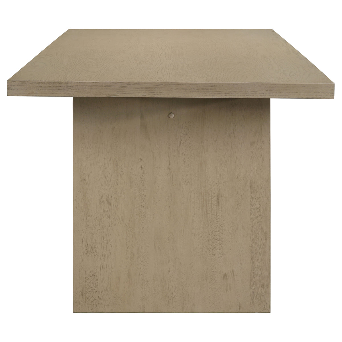 Decker 82" Slab-Top Dining Table & 7-Piece Sets - Natural Oak with Cream, Black or Grey Upholstered Chairs – view 20