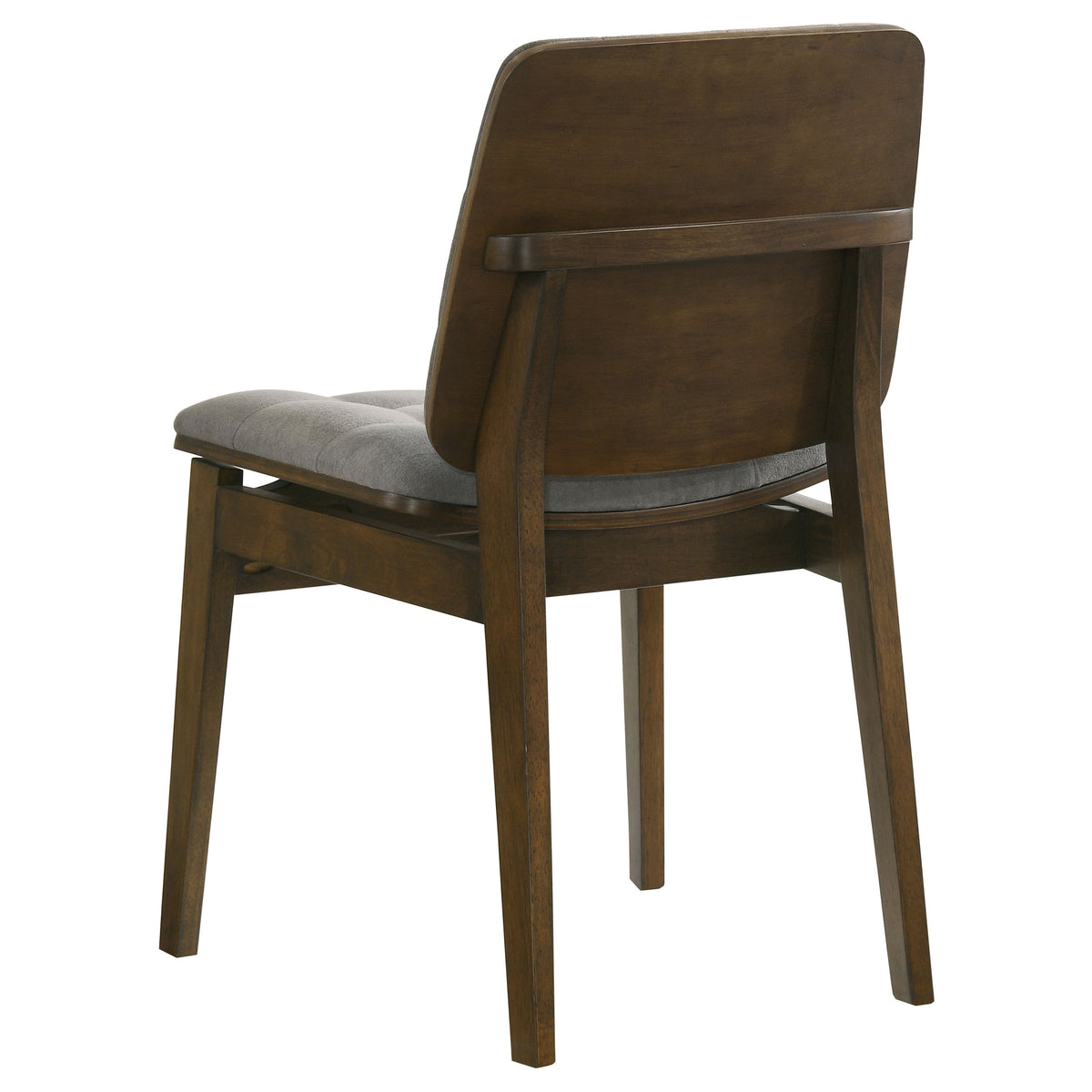 Redbridge Channel-Tufted Grey Velvet Dining Side Chairs (Set of 2) - Natural Oak or Walnut Wood Frame – view 19