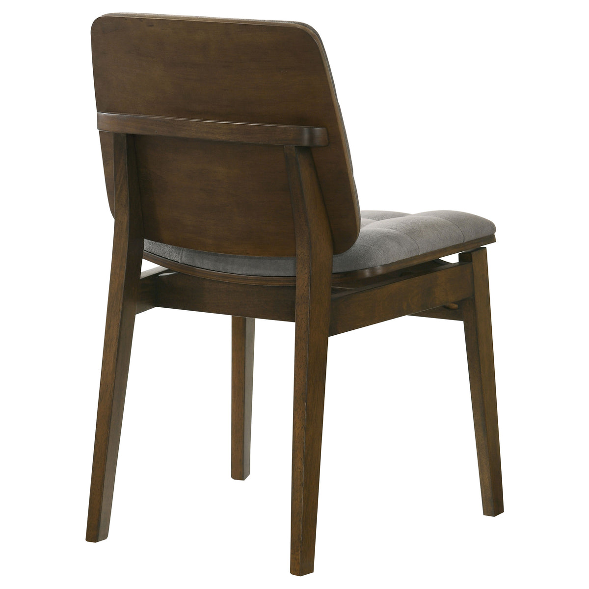 Redbridge Channel-Tufted Grey Velvet Dining Side Chairs (Set of 2) - Natural Oak or Walnut Wood Frame – view 20