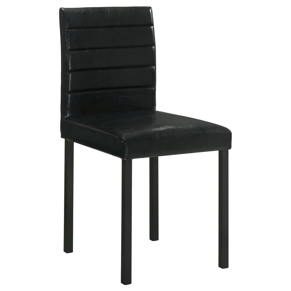 Garza Space-Saving Dining Table & 5-Piece Sets - Greige Oak Top, Black Metal Frame & Leatherette Chairs – view 18