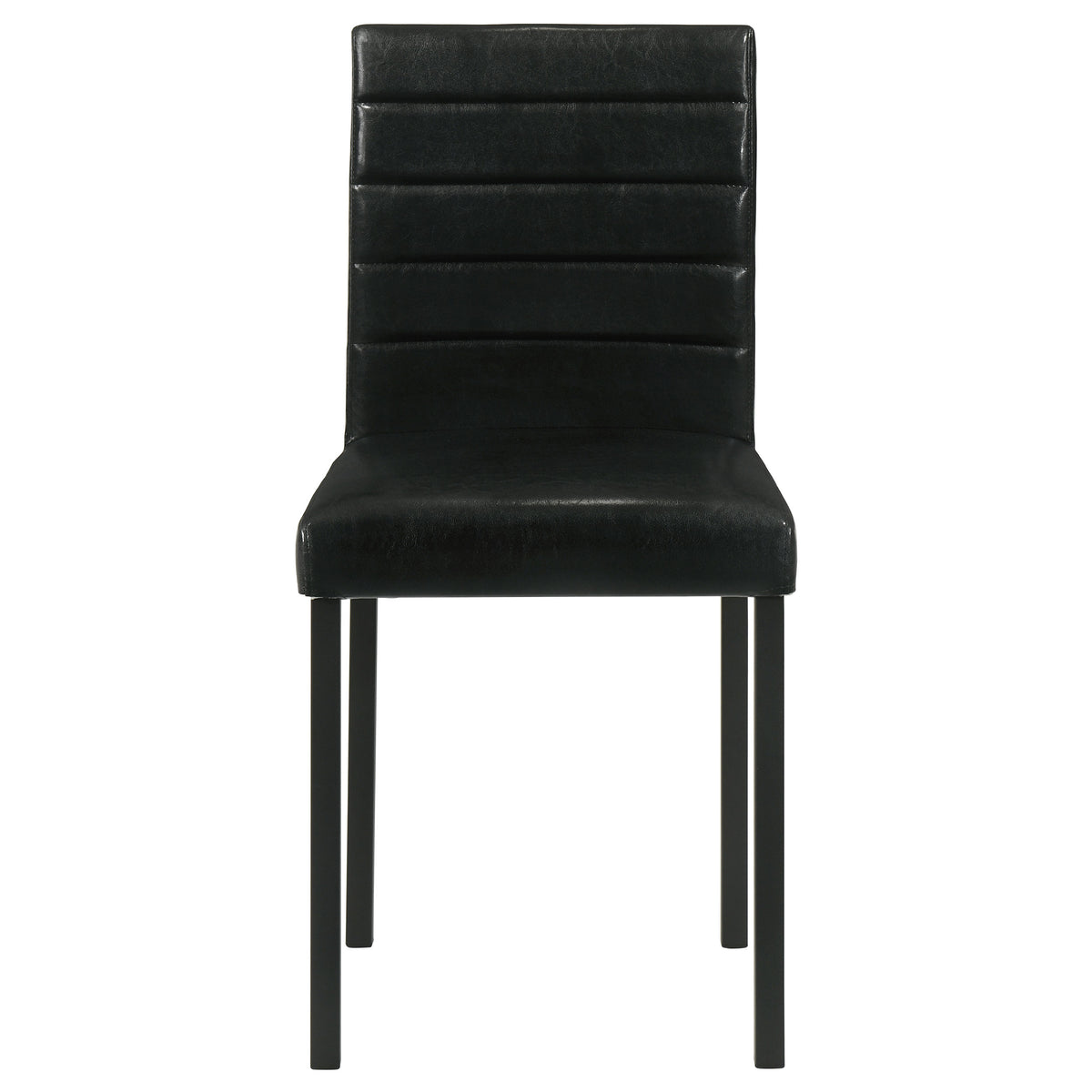 Garza Space-Saving Dining Table & 5-Piece Sets - Greige Oak Top, Black Metal Frame & Leatherette Chairs – view 19