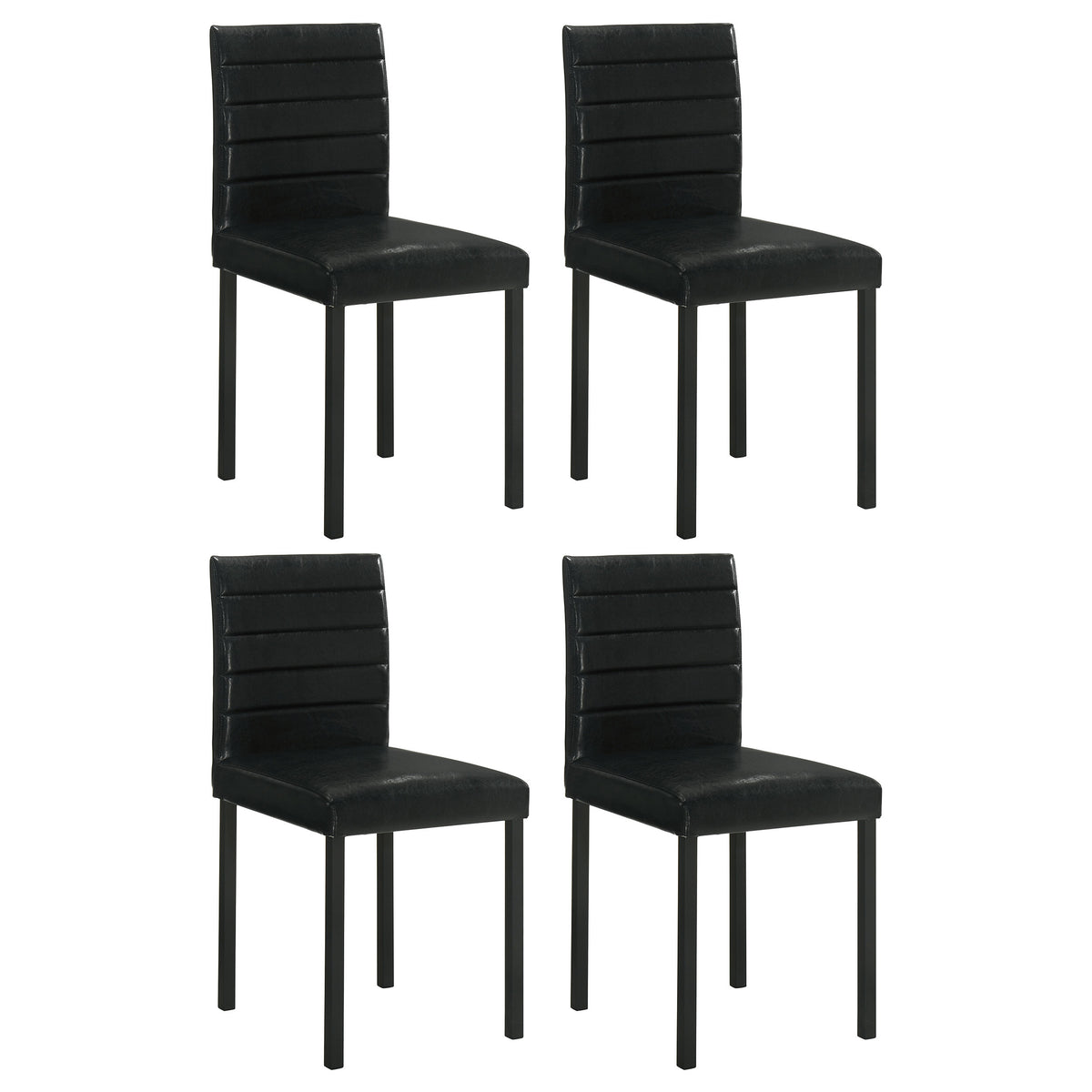 Garza Space-Saving Dining Table & 5-Piece Sets - Set of 4 Side Chairs