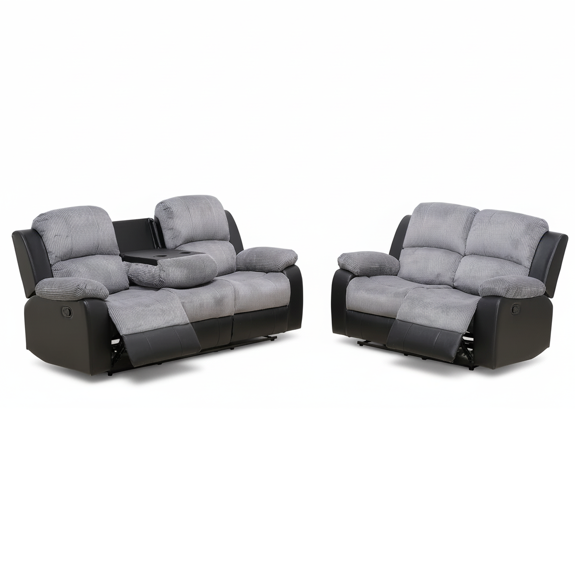 Bloom Love Seat & Sofa Set Recliner with Console Cup Holders