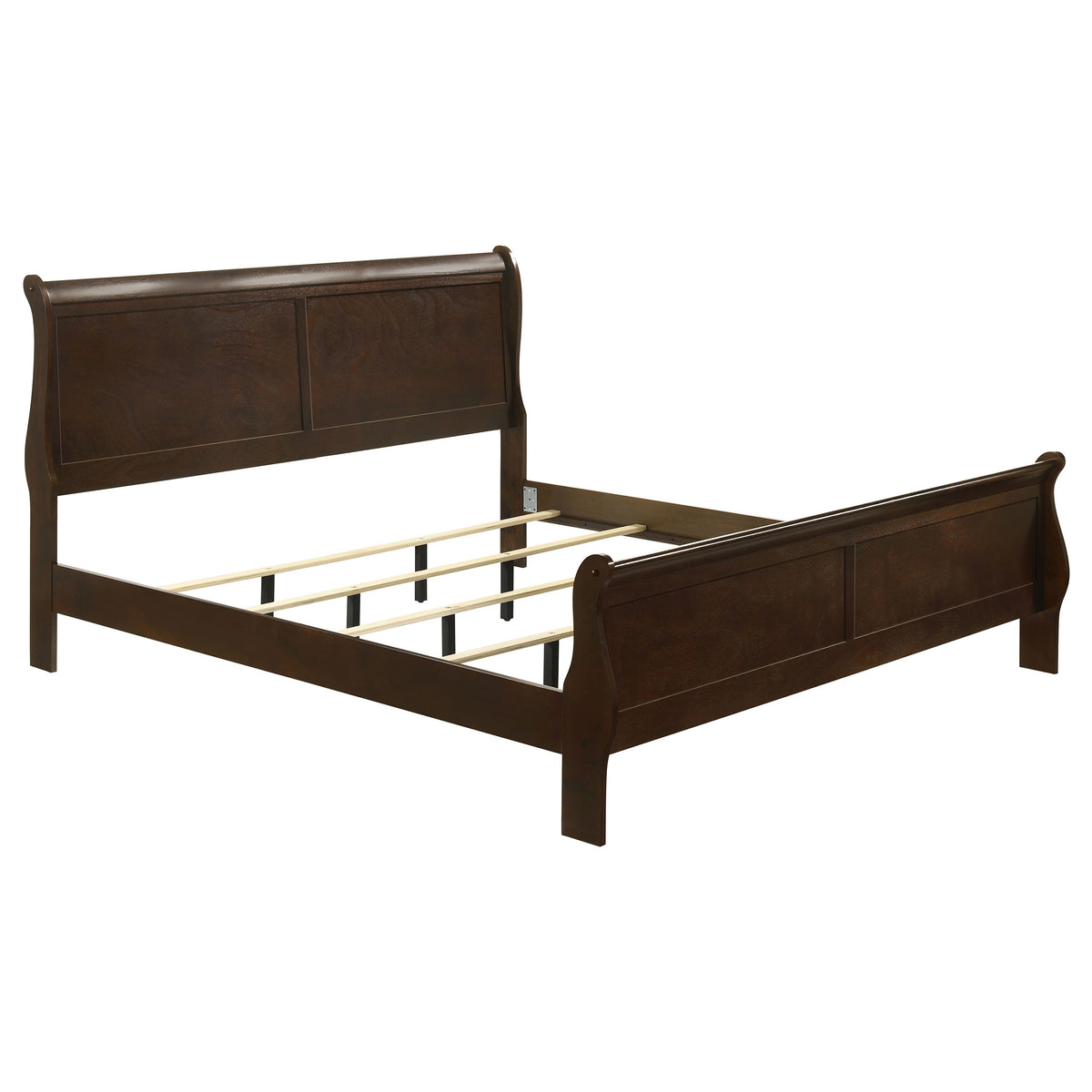 Louis Philippe Sleigh Bed & Bedroom Sets - Eastern King Bed Only