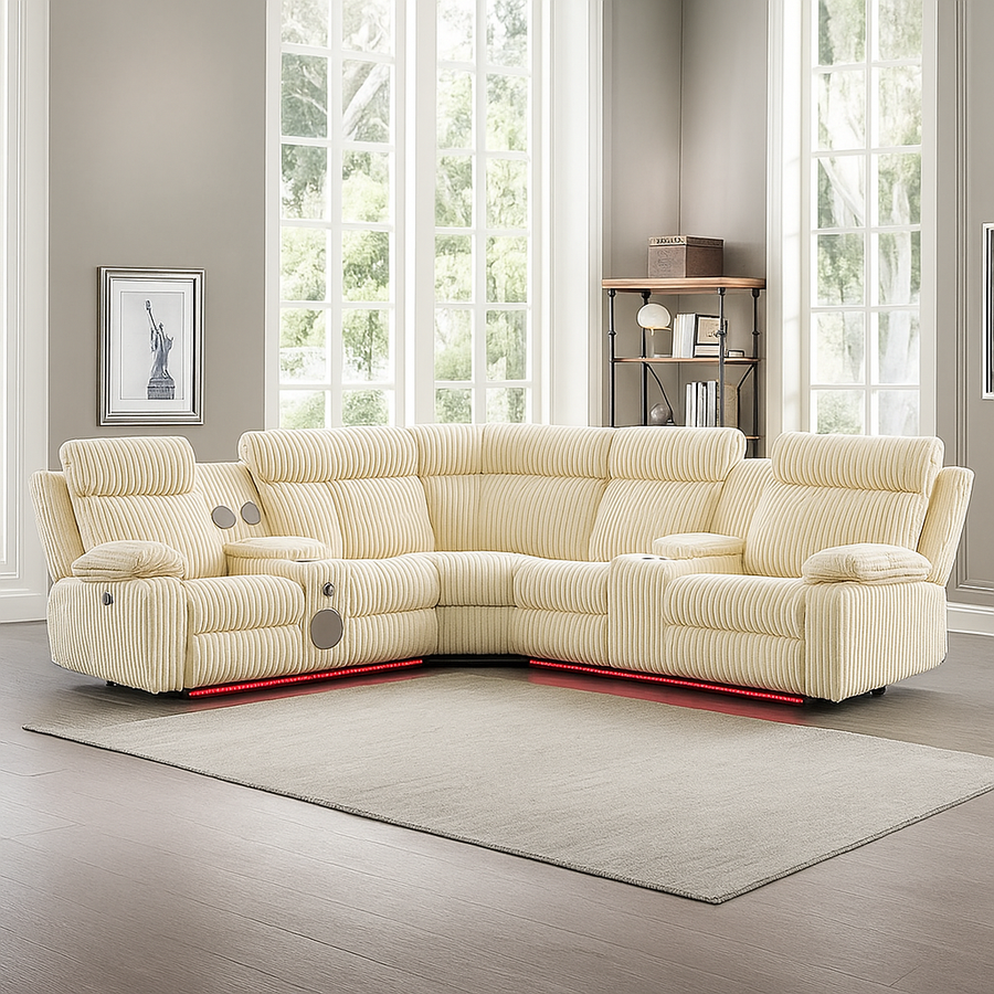 Kali Power Motion Sectional with LED Lights & Bluetooth Speakers