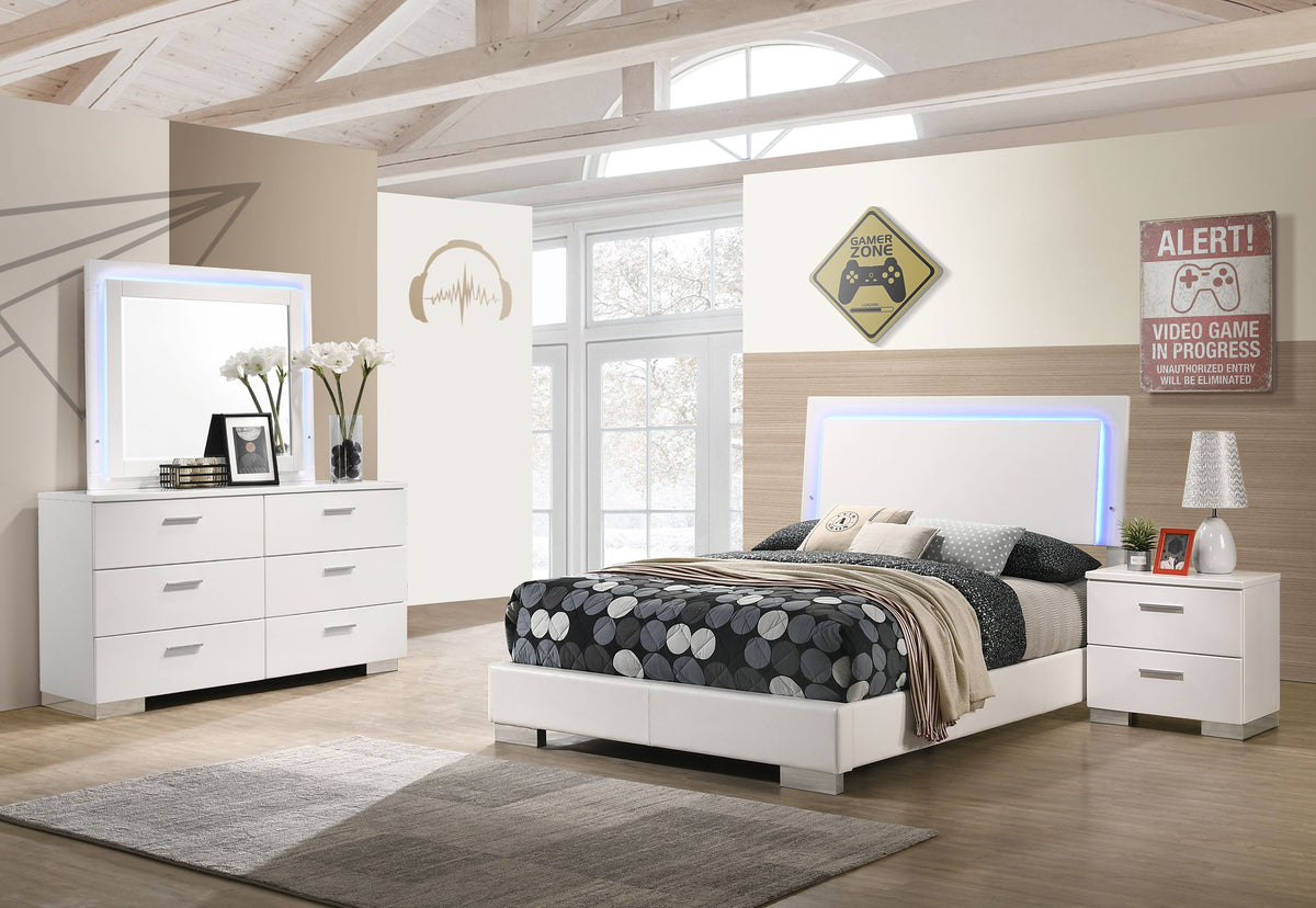 Felicity LED Panel Bed & Bedroom Sets - Full