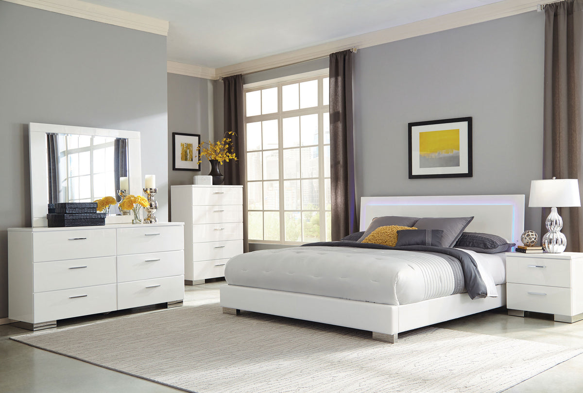 Felicity LED Panel Bed & Bedroom Sets - California King