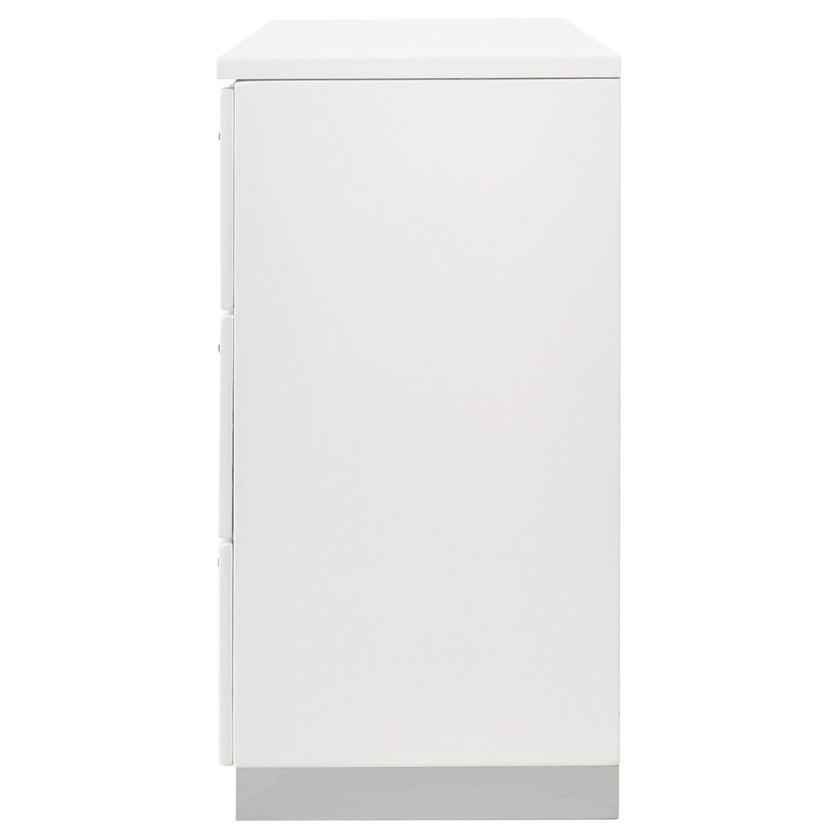 Felicity Bedroom Storage - Dresser, LED Mirror, Chest, Nightstand & Lighted Vanity in White High Gloss – view 17