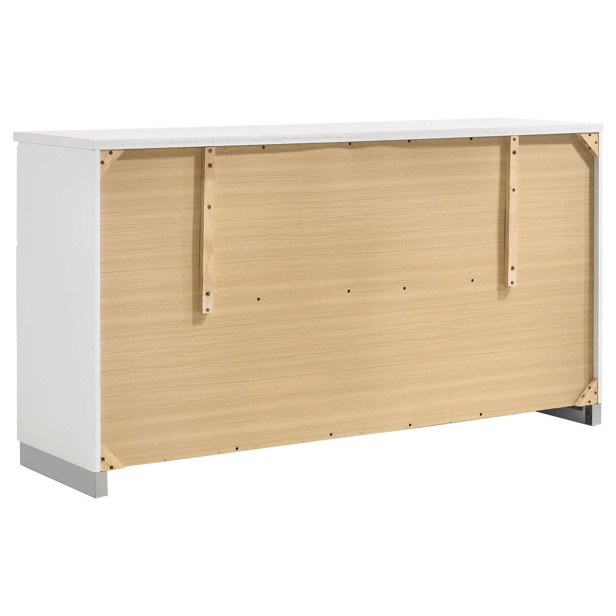 Felicity Bedroom Storage - Dresser, LED Mirror, Chest, Nightstand & Lighted Vanity in White High Gloss – view 18
