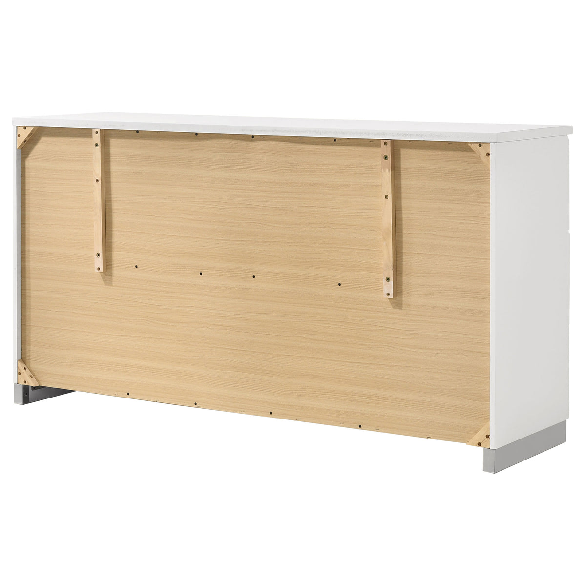 Felicity Bedroom Storage - Dresser, LED Mirror, Chest, Nightstand & Lighted Vanity in White High Gloss – view 20