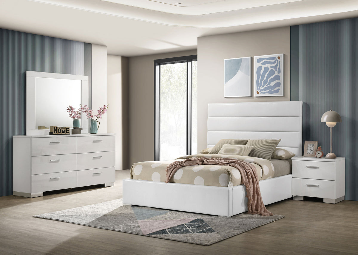 Felicity Channel-Tufted Platform Bed & Bedroom Sets - Full