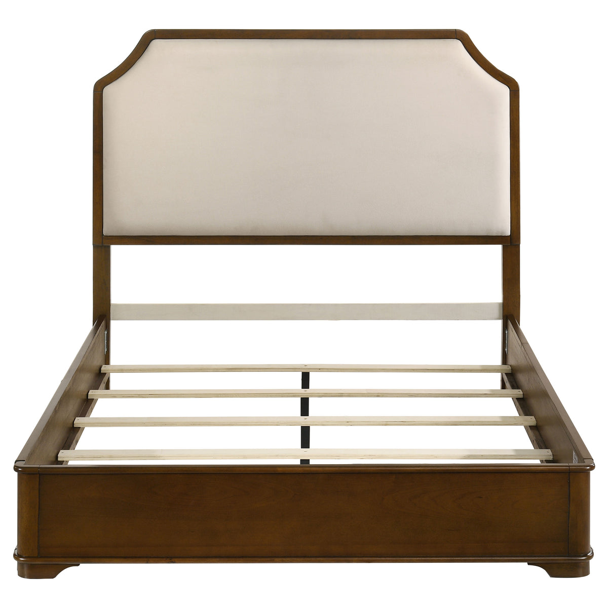 Garland Louis Philippe Panel Bed & Bedroom Sets - Cream Upholstered Headboard in Brown Cherry, Queen or Eastern King โ view 18