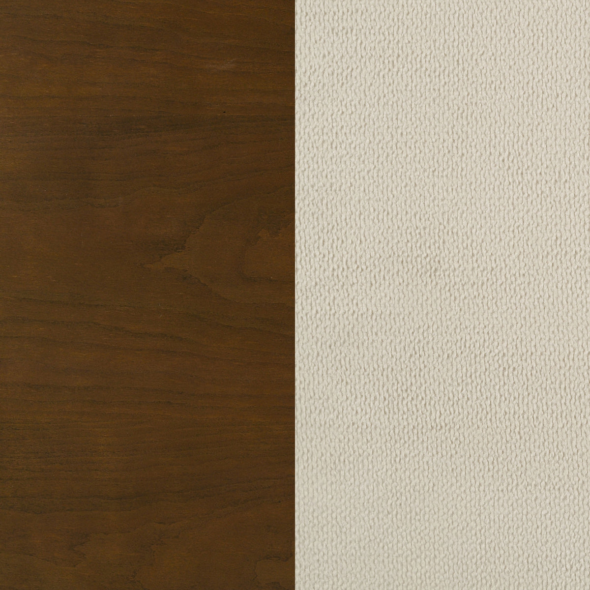Garland Louis Philippe Panel Bed & Bedroom Sets - Cream Upholstered Headboard in Brown Cherry, Queen or Eastern King