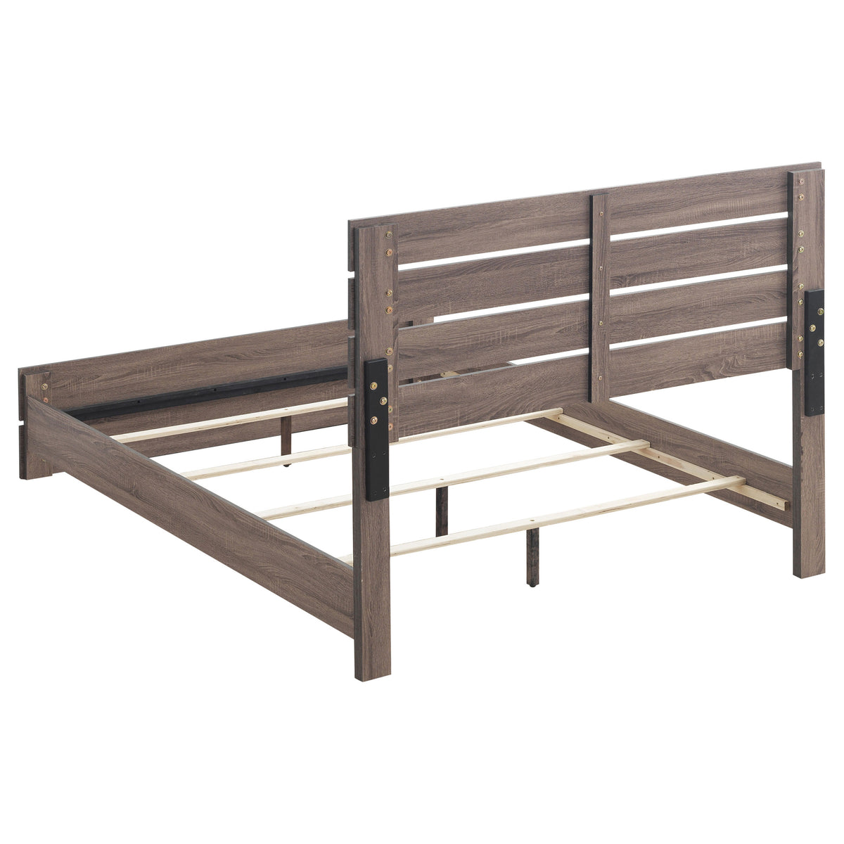 Brantford Slatted Panel or Storage Bed & Bedroom Sets - Farmhouse Barrel Oak, Queen or Eastern King โ view 19