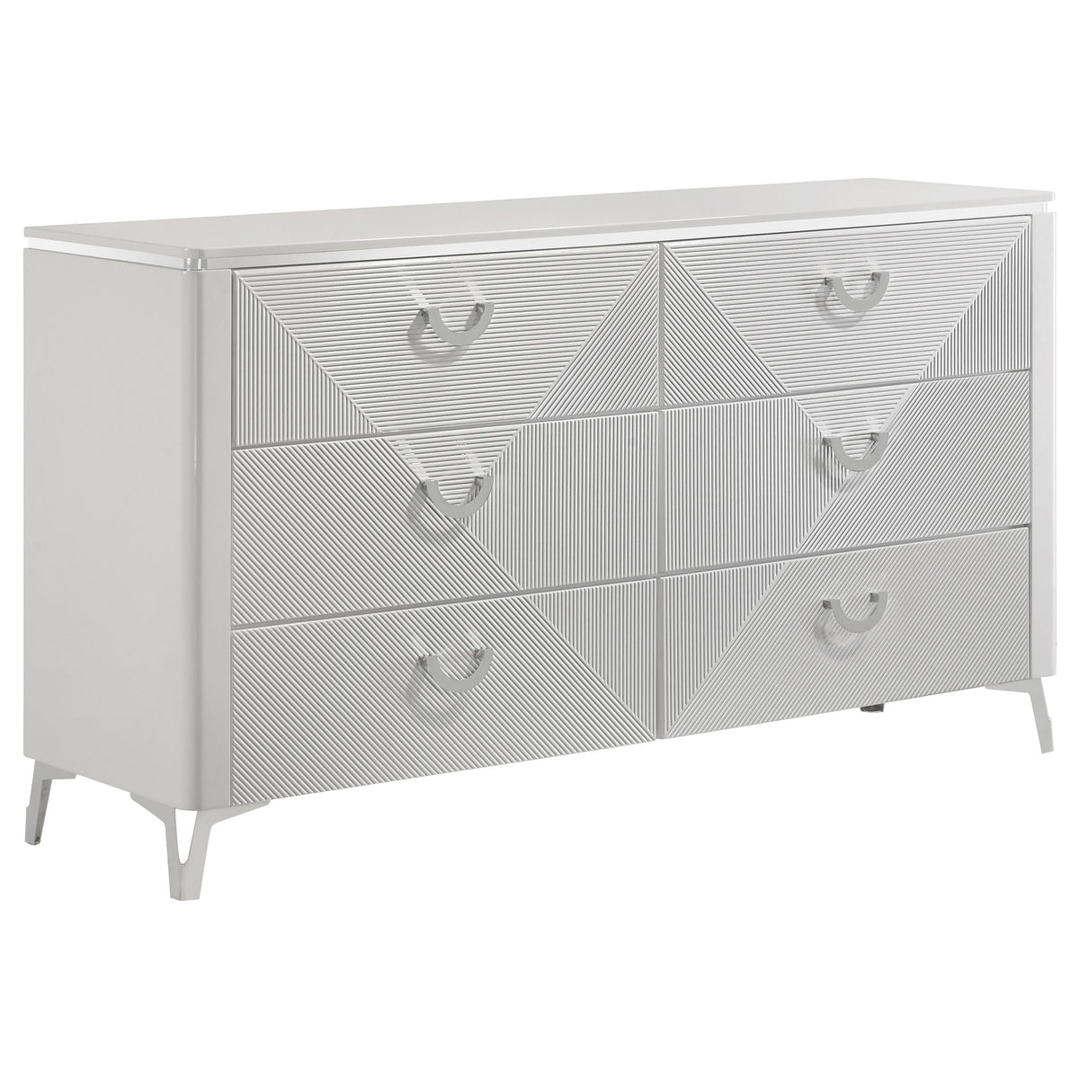 Cassia LED Panel Bed & Bedroom Collection - 6-Drawer Dresser