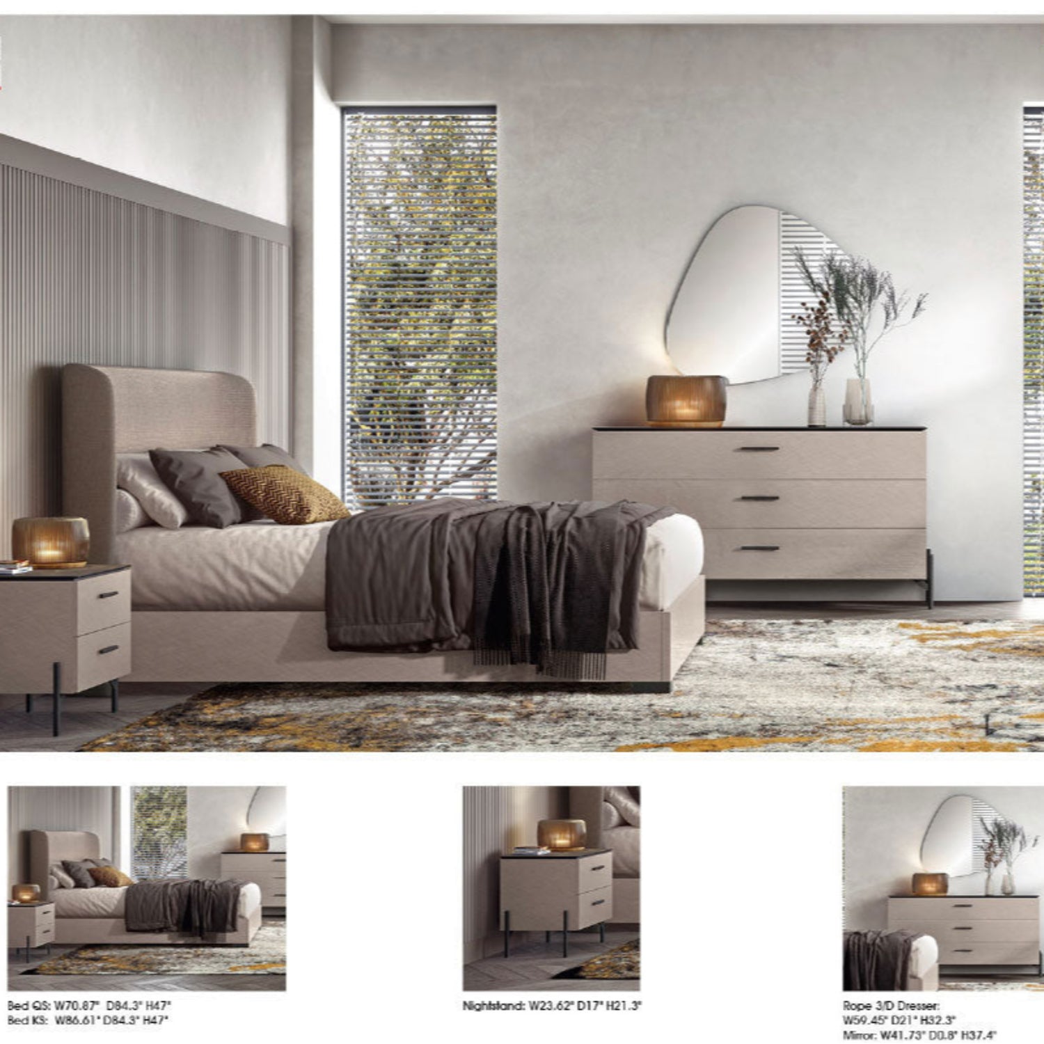 Silvia Modern Bedroom Set