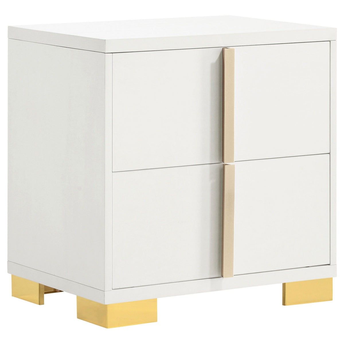 Marceline LED Panel Bed & Bedroom Sets - 2-Drawer Nightstand