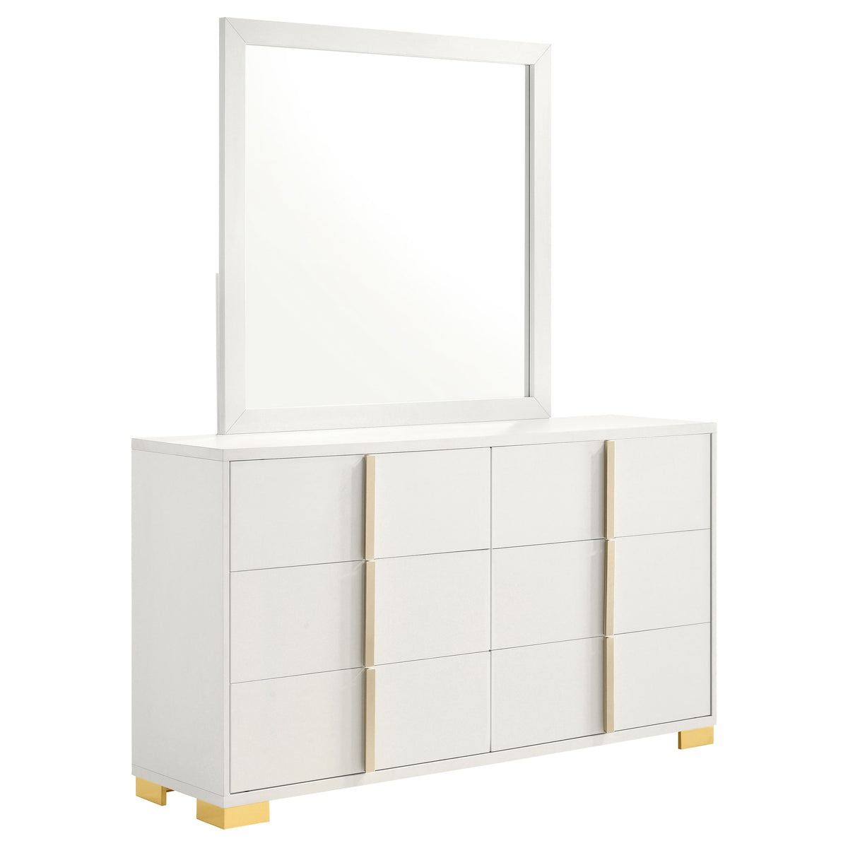 Marceline LED Panel Bed & Bedroom Sets - Dresser with Mirror