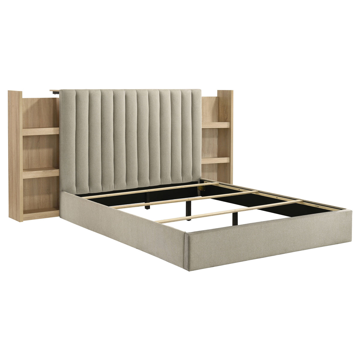 Arielle Bookcase Storage Bed & Bedroom Sets - Queen Bookcase Storage Bed Only
