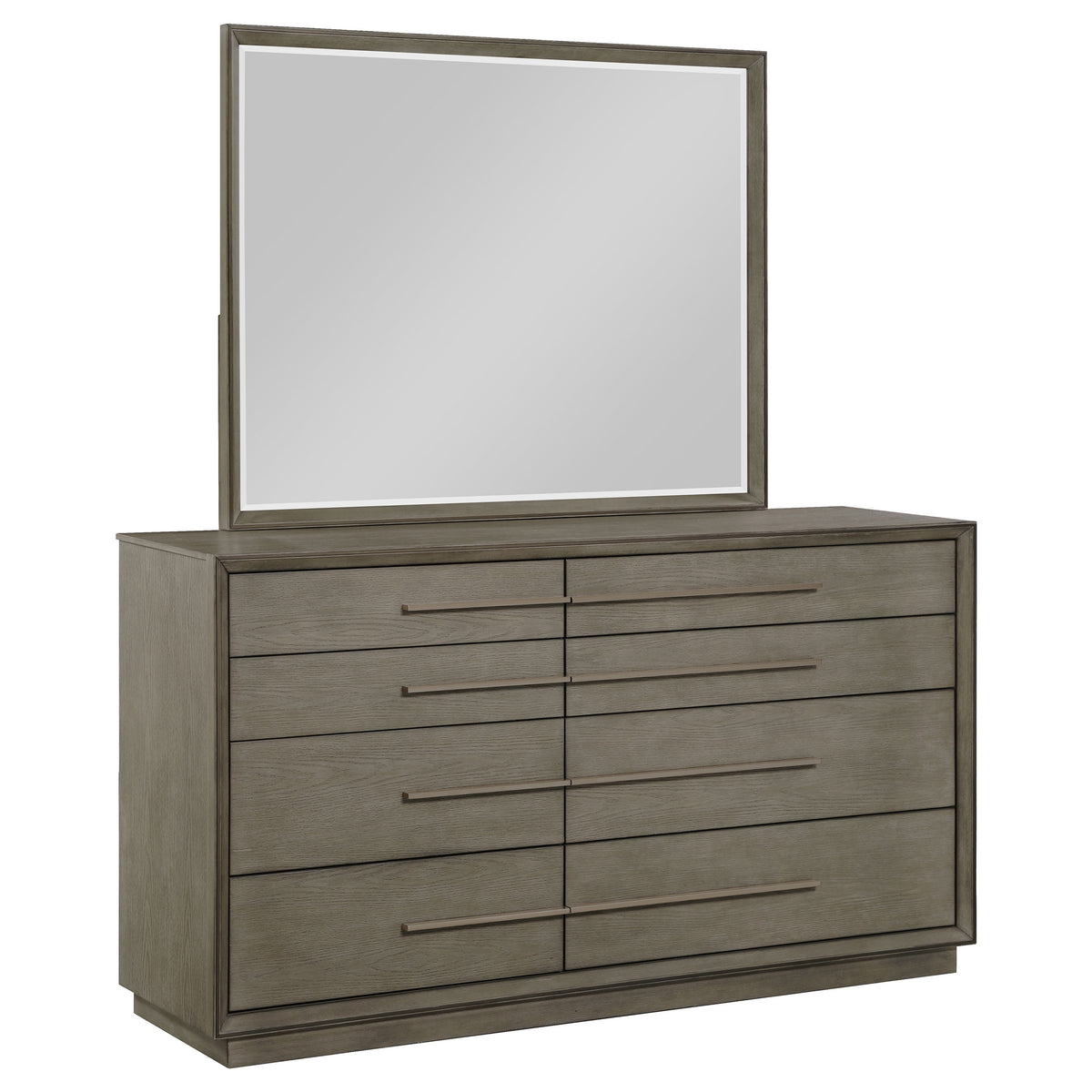 Durango Tufted Upholstered Panel Bed & Bedroom Sets - Dresser + Mirror