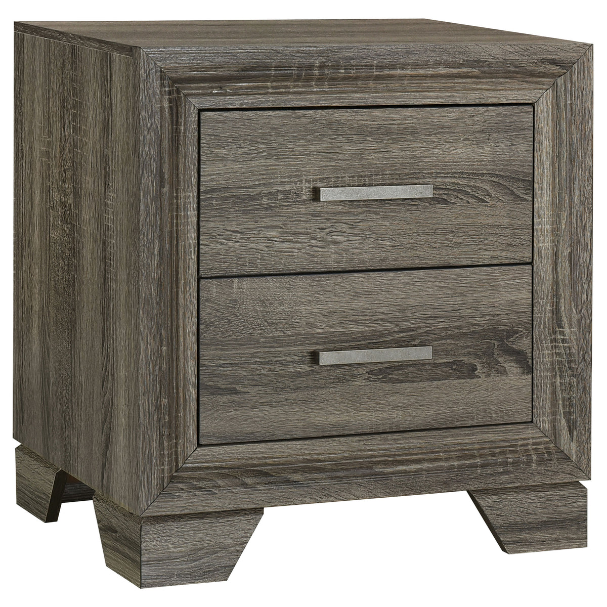 Wright Upholstered Panel Bed & Bedroom Sets - 2-Drawer Nightstand