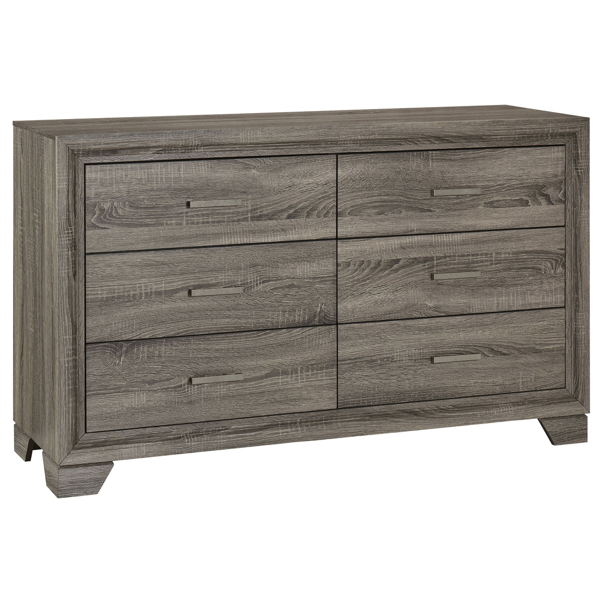 Wright Upholstered Panel Bed & Bedroom Sets - 6-Drawer Dresser