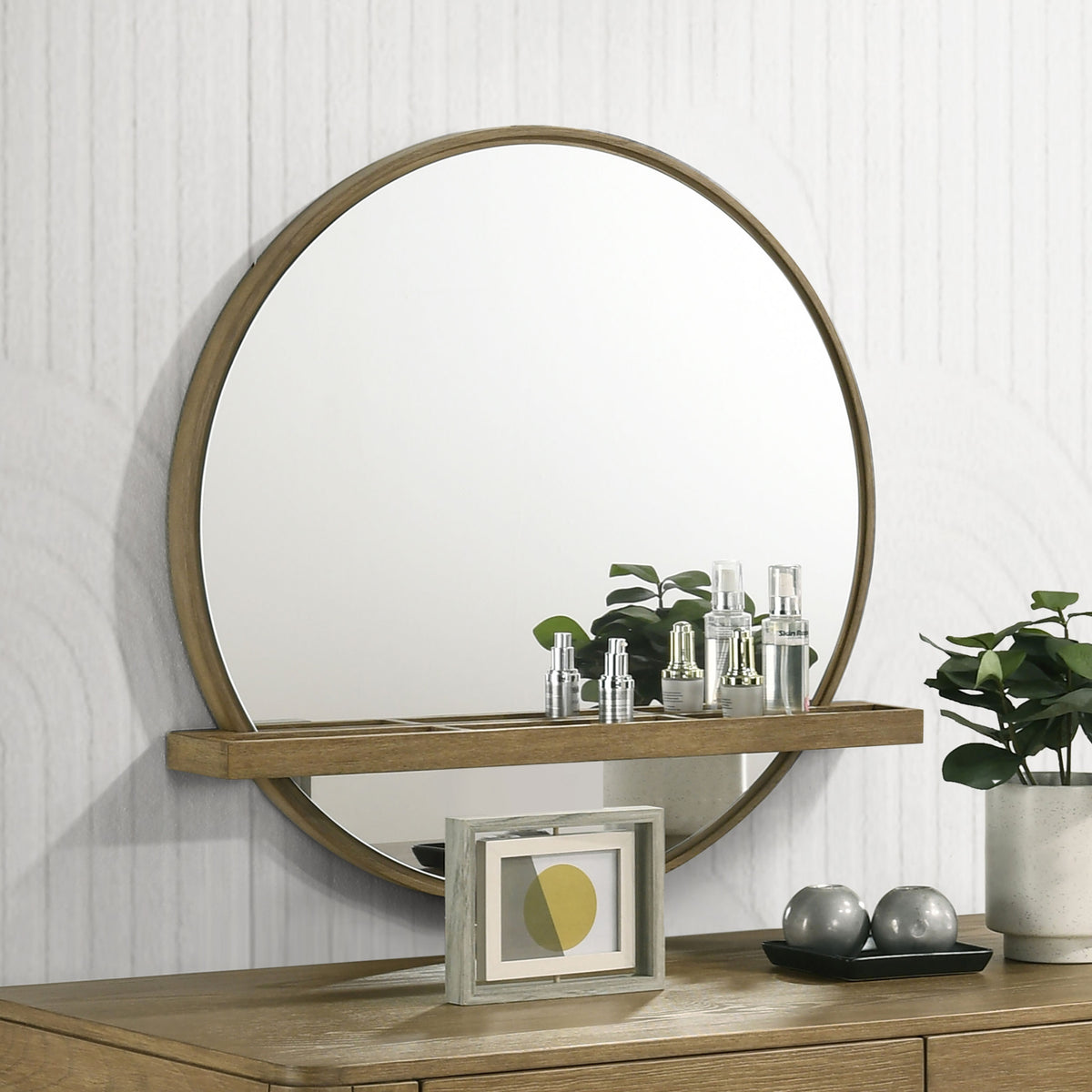 Arini Bedroom Storage & Vanity Collection - Sand Wash Dresser, Chest, Nightstand, Mirrors & Vanity Set - lifestyle