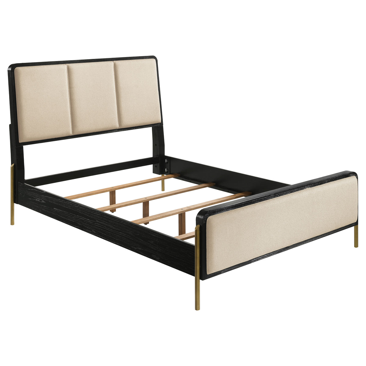 Arini Panel Bed & Bedroom Sets - Cream Upholstered