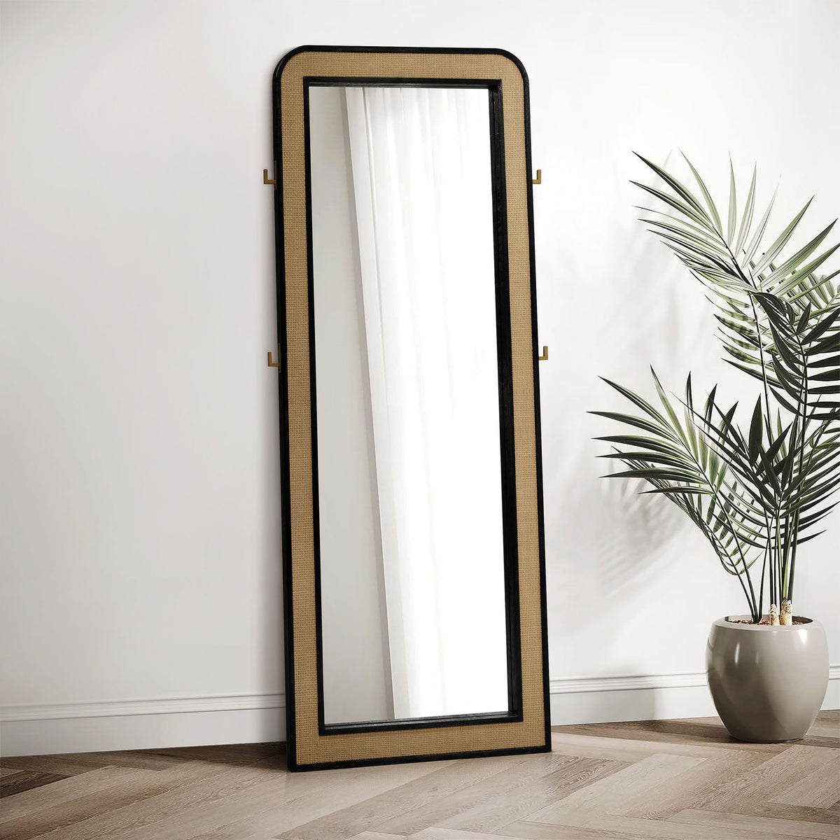 Arini Bedroom Storage & Vanity Collection - Cane Floor Mirror