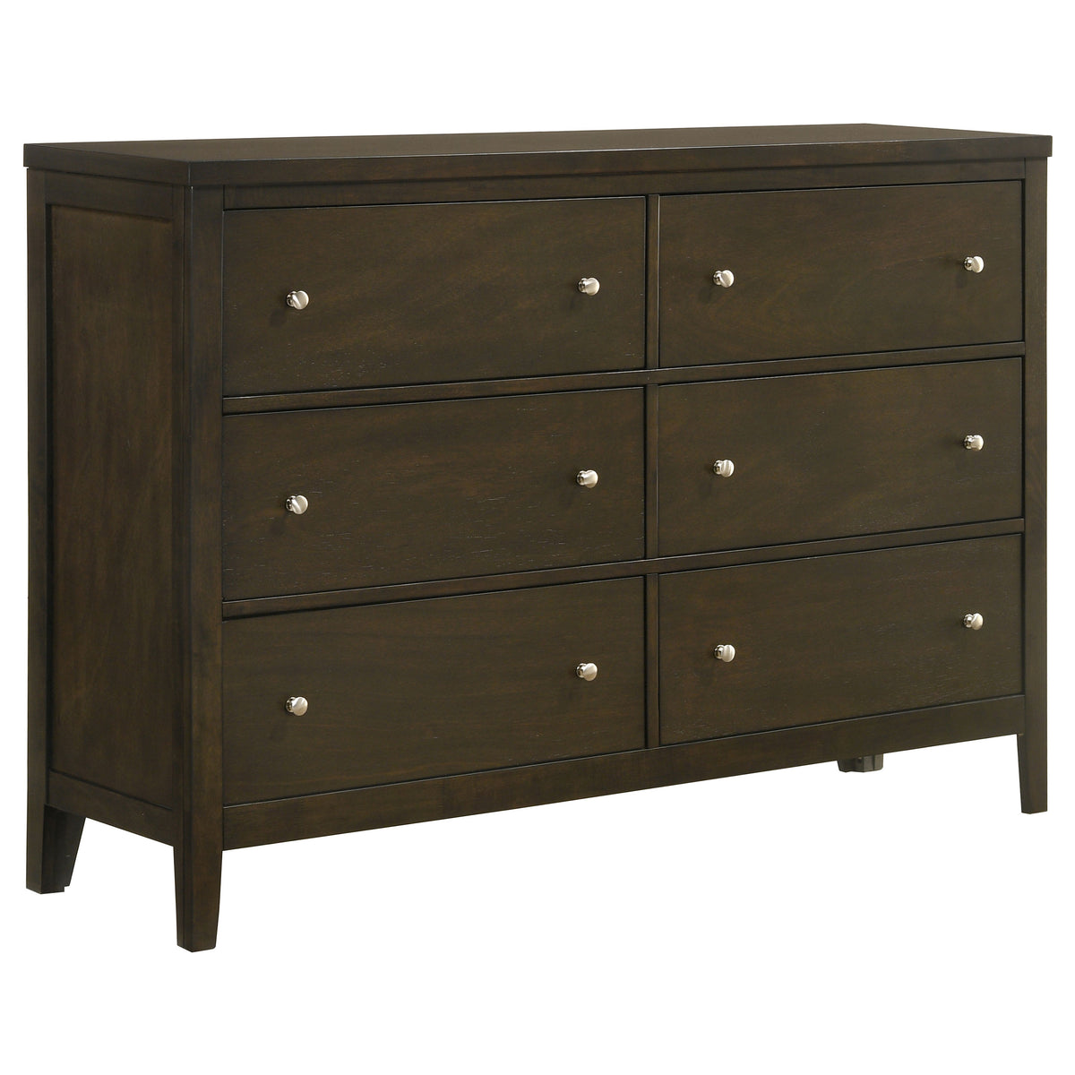 Wilkes Channel-Tufted Upholstered Panel Bed & Bedroom Sets - 6-Drawer Dresser