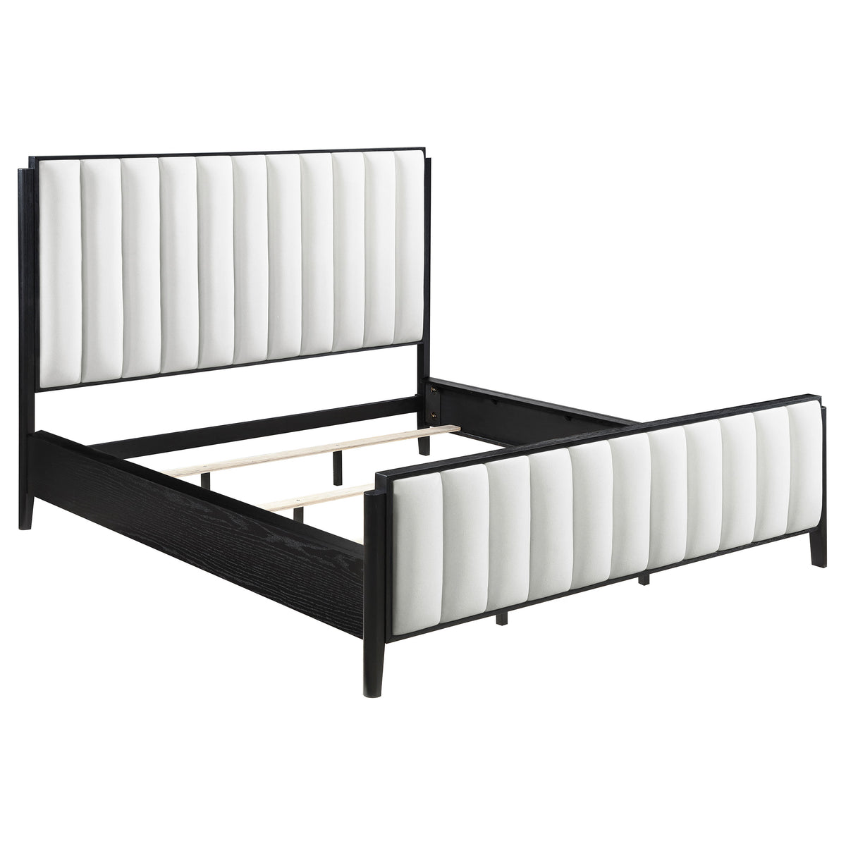 Brookmead Fluted Panel Bed & Bedroom Sets - California King Upholstered Bed Only