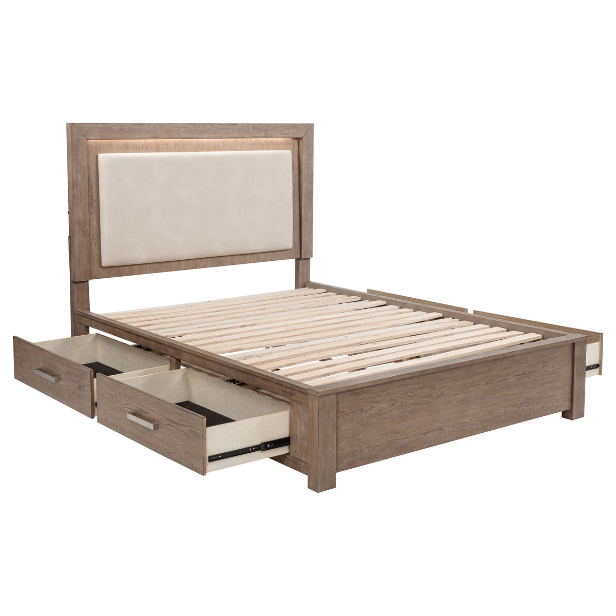 Kenora LED Storage Bed & Bedroom Sets - Queen Bed Only