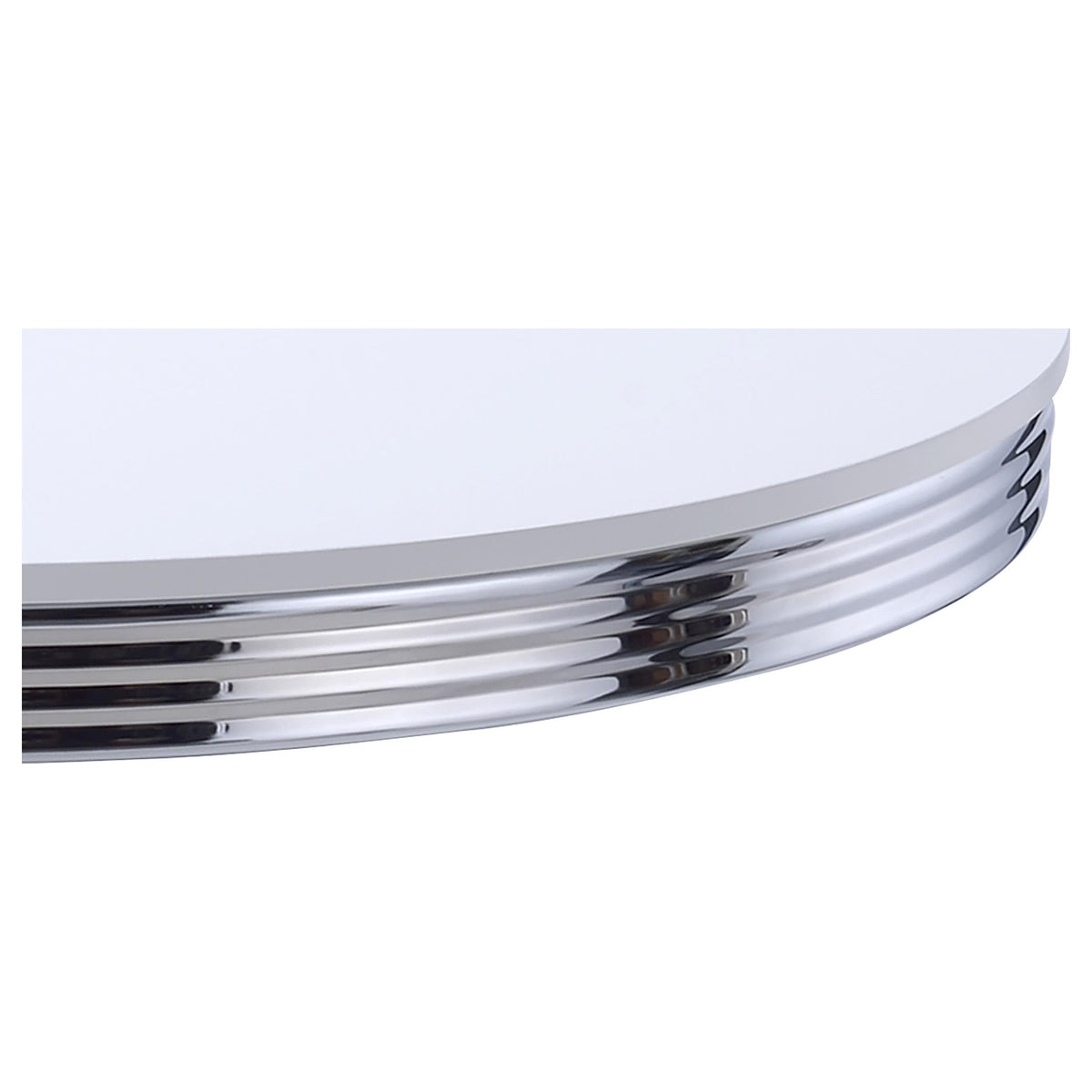Retro 42" Round Diner Dining Table & 5-Piece Sets - White & Chrome with Black or Red Chairs – view 5