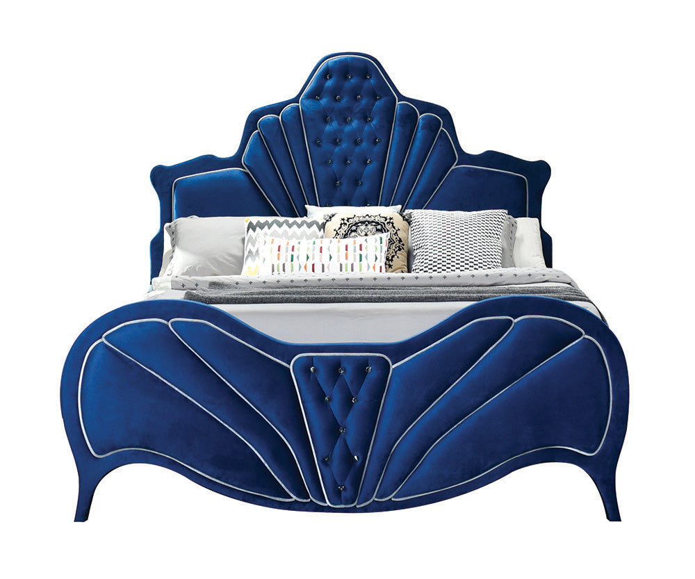 Dante Channel-Tufted Velvet Bedroom Collection