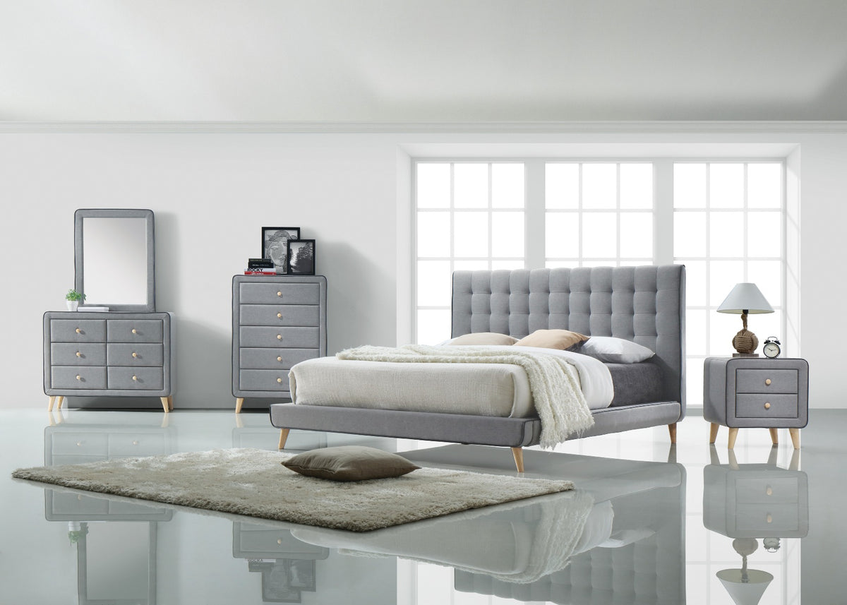 Valda Upholstered Mirror