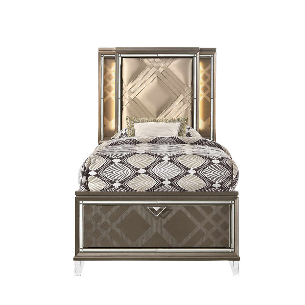 Skylar Storage Bed with LED Headboard